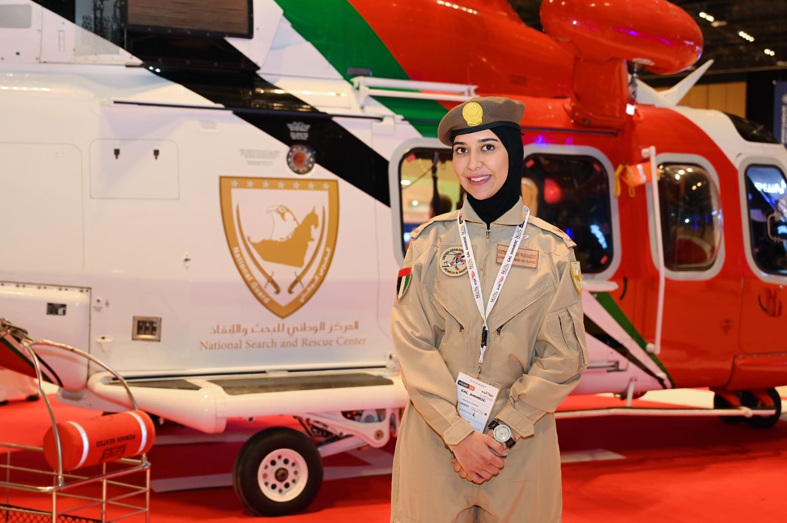 مريم الزعابي .. أول مسعفة حالات حرجة إماراتية تدخل مجال البحث والإنقاذ