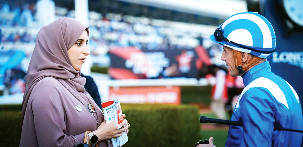 "حصة بنت حمدان خلال السباق | من المصدر"