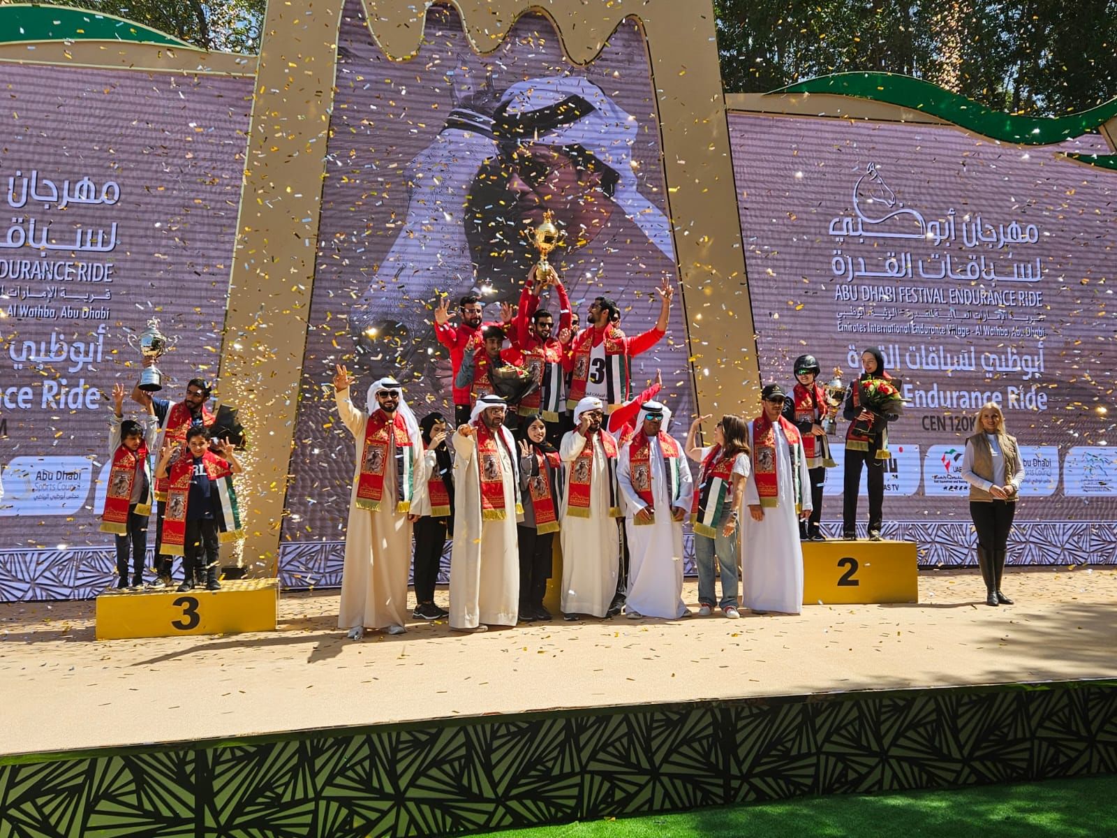الفارس سيف المزروعي بطلا للسباق الختامي لمهرجان أبوظبي للقدرة