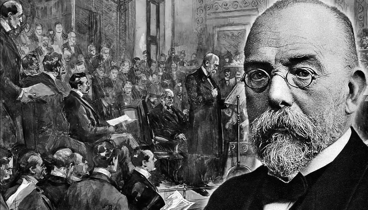 "1882 المكتشف الألماني روبرت كوخ يكتشف المكروب المسبب لمرض السل"