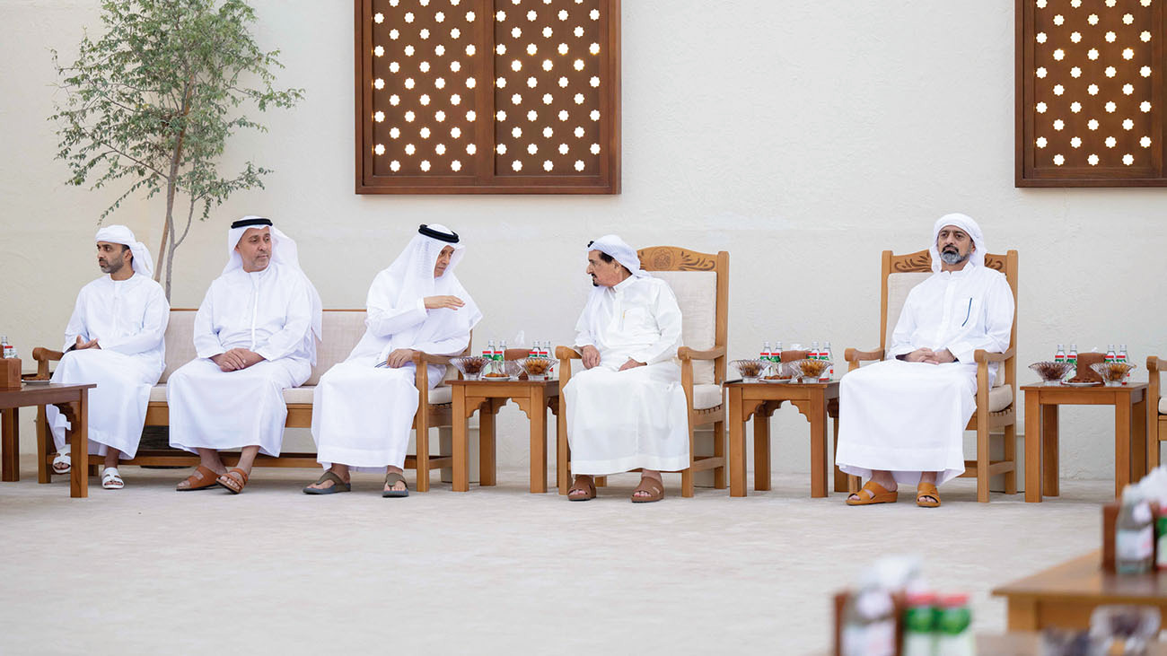 "حميد النعيمي مرحباً بالمهنئين بحضور عمار بن حميد | وام"