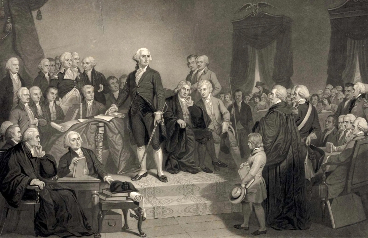 "1792 جورج واشنطن أول رئيس أمريكي يستخدم حق النقض (الفيتو) على مشروع قانون للكونغرس."