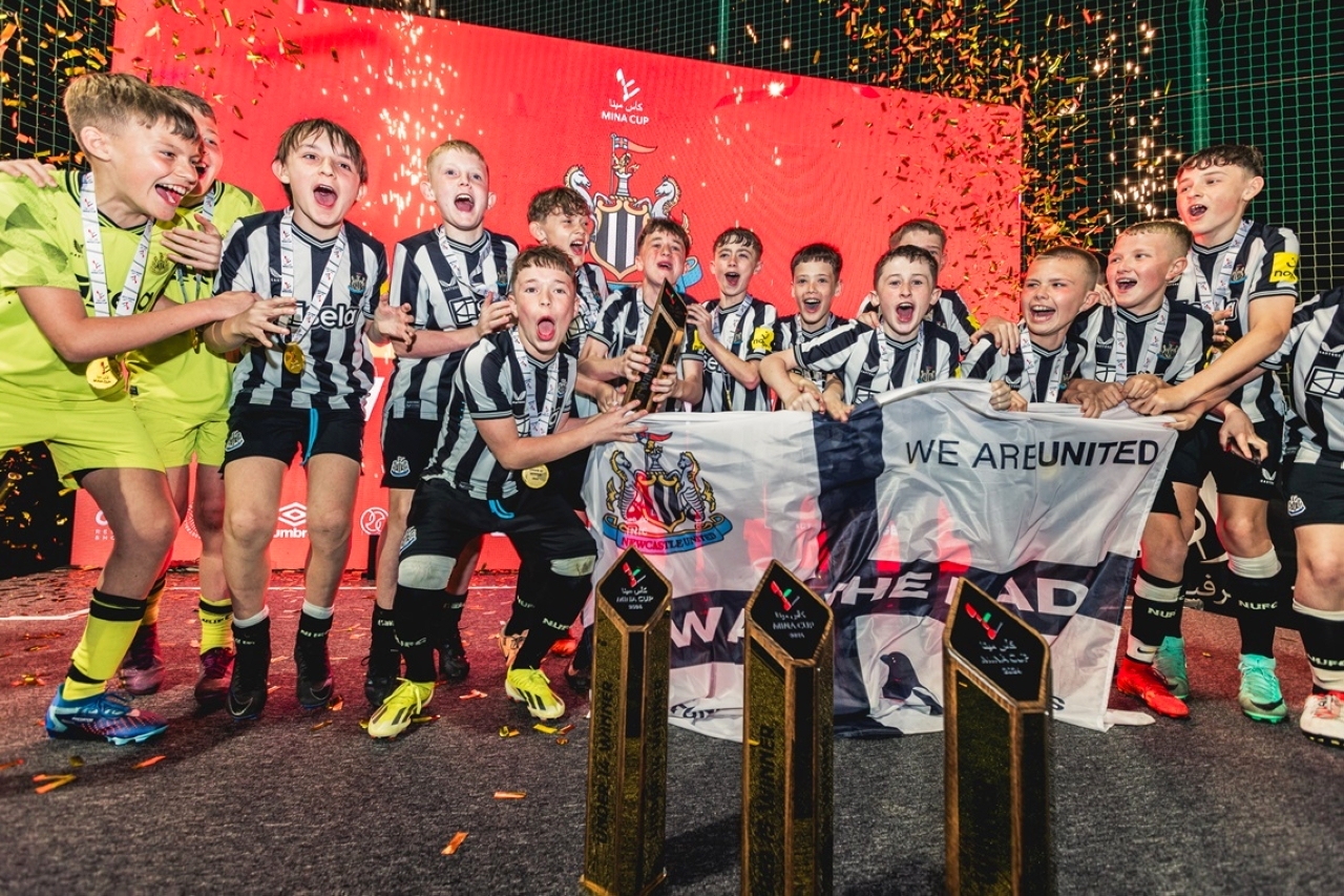 "احتفالية فريق نيوكاسل يونايتد الفائز باللقب | البيان"