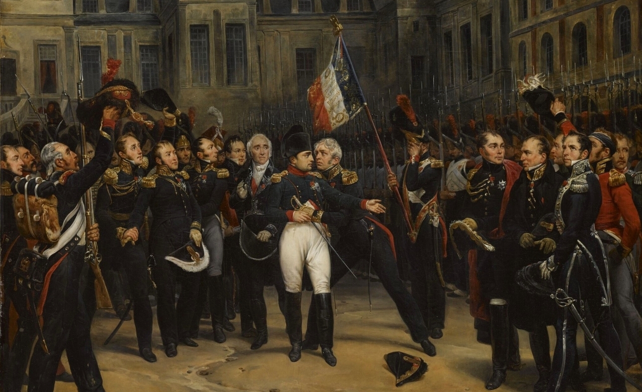 "1814 نابوليون بونابرت يتنازل عن العرش في فرنسا للمرة الأولى."