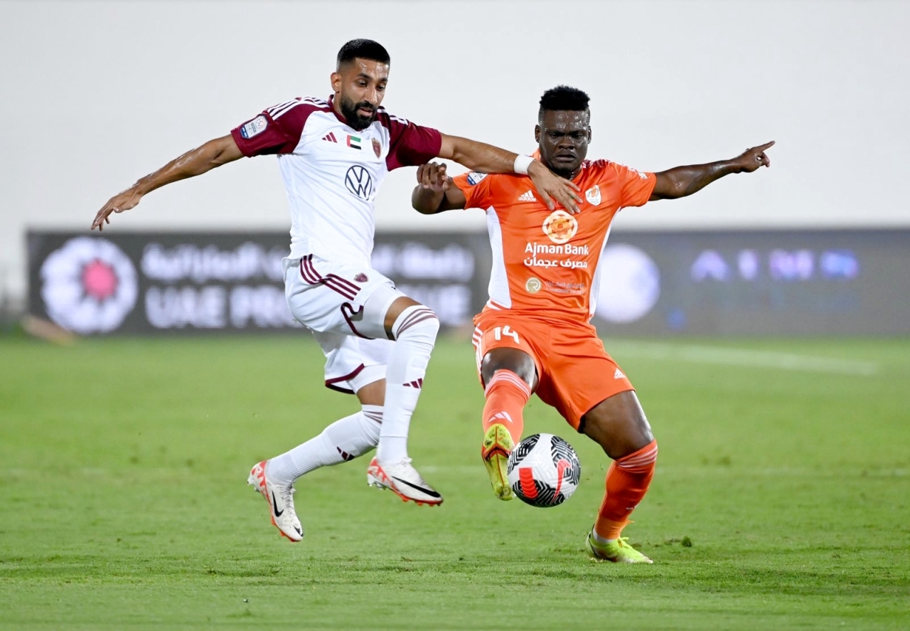 "من مواجهة سابقة بين الوحدة وعجمان - أرشيفية"