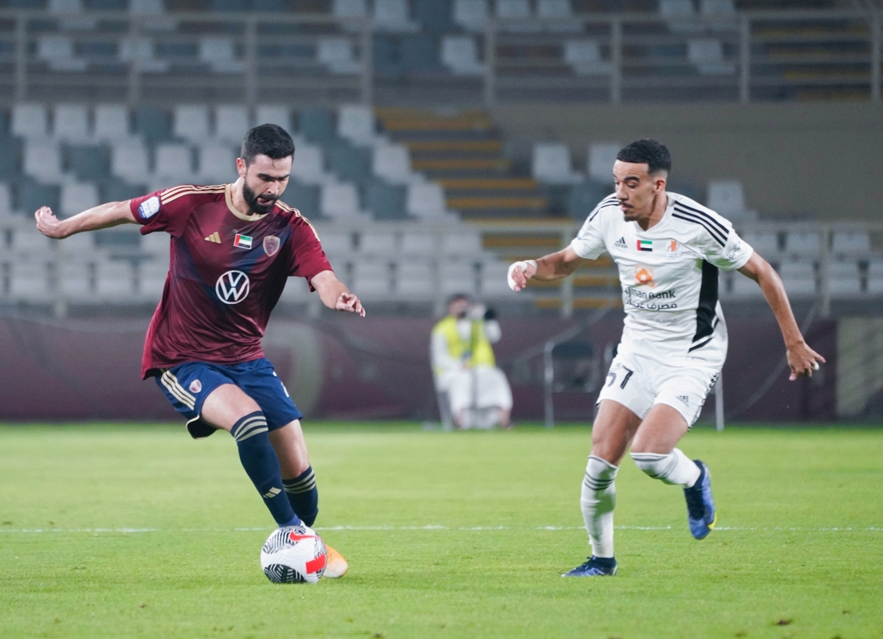 "عجمان قدم مباراة قوية أمام الوحدة واستحق الفوز | تصوير- سيف الكعبي"