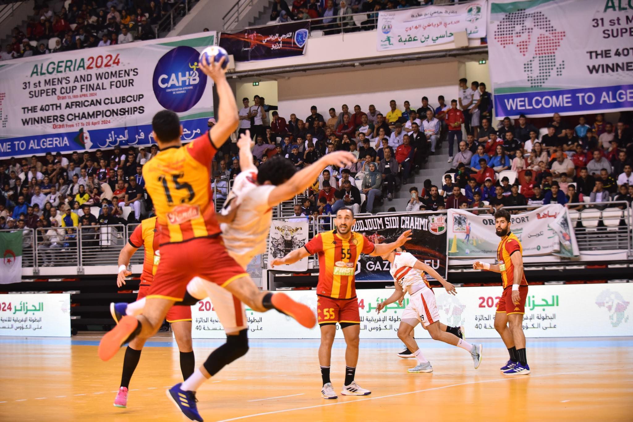 الترجي يهزم الزمالك ويتوج بكأس الكؤوس الافريقية لكرة اليد
