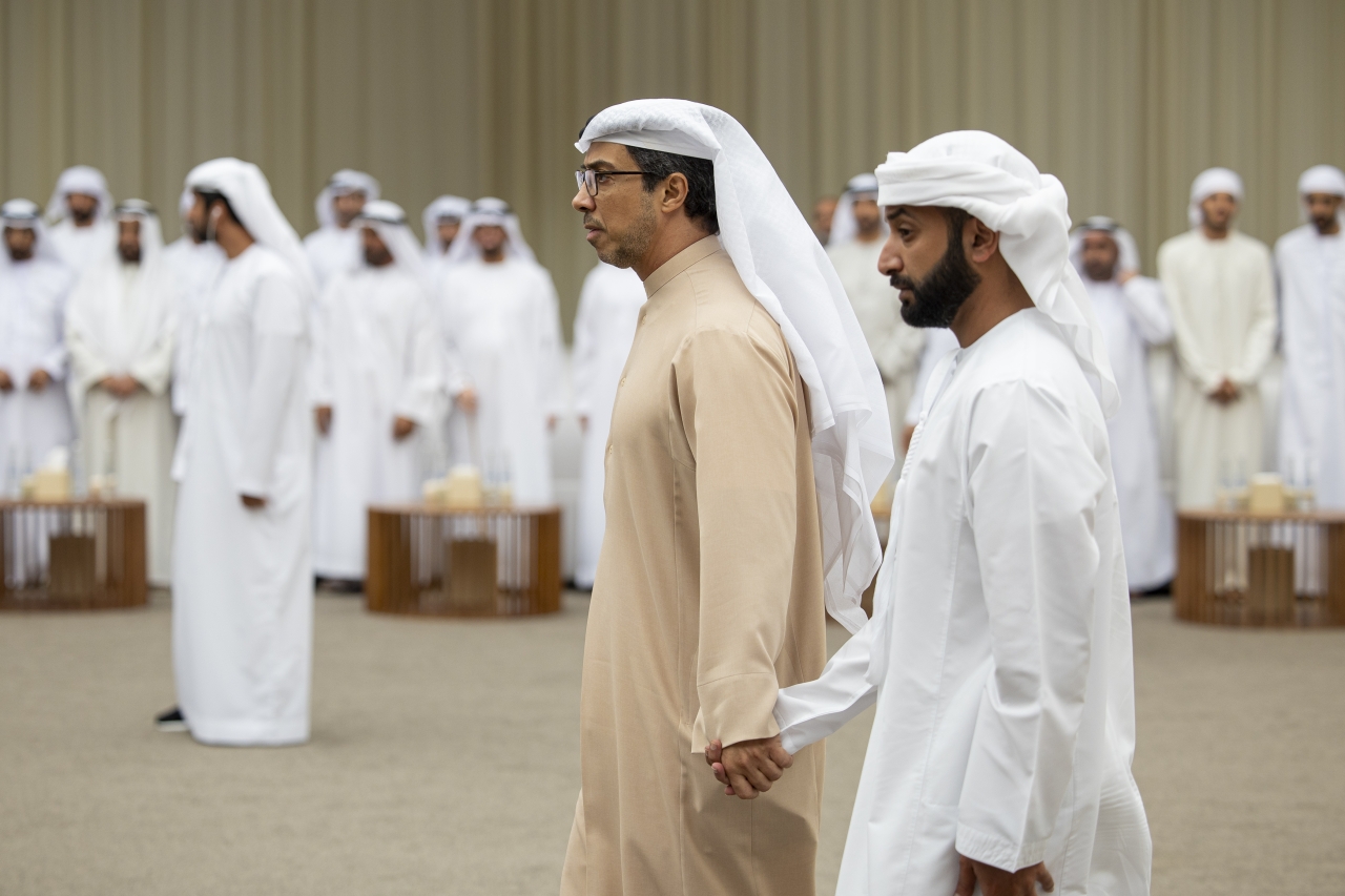 "منصور بن زايد وخالد بن سلطان بن زايد"