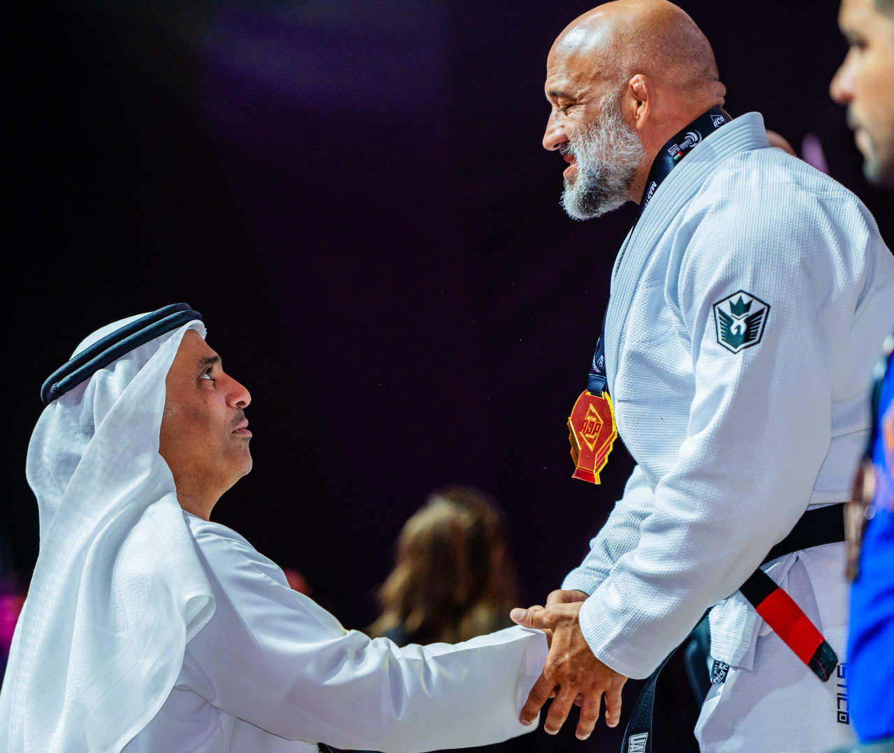 "تكريم بطل من فئة كبار اللاعبين"
