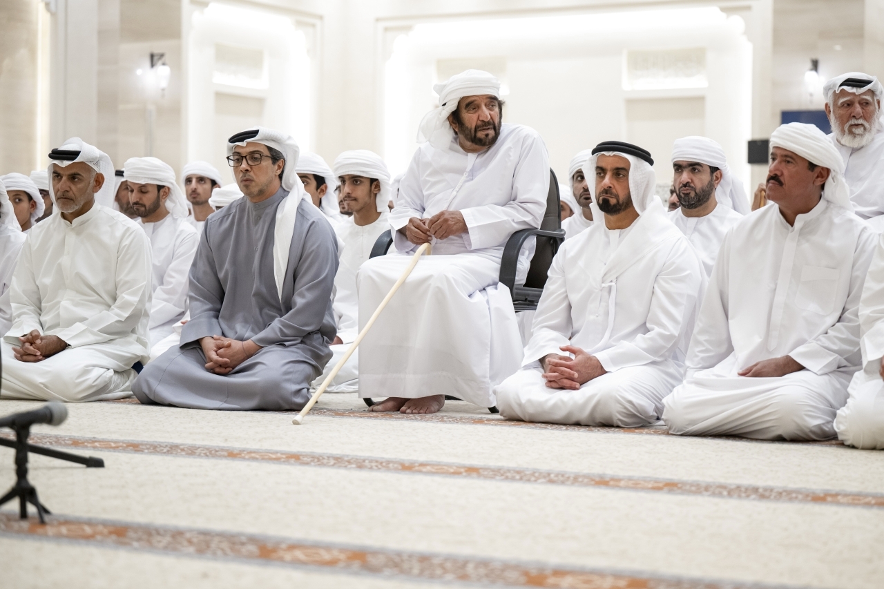 "منصور بن زايد وسيف بن محمد وسيف بن زايد وسلطان بن حمدان | تصوير: محمد الحمادي وعمر عسكر"