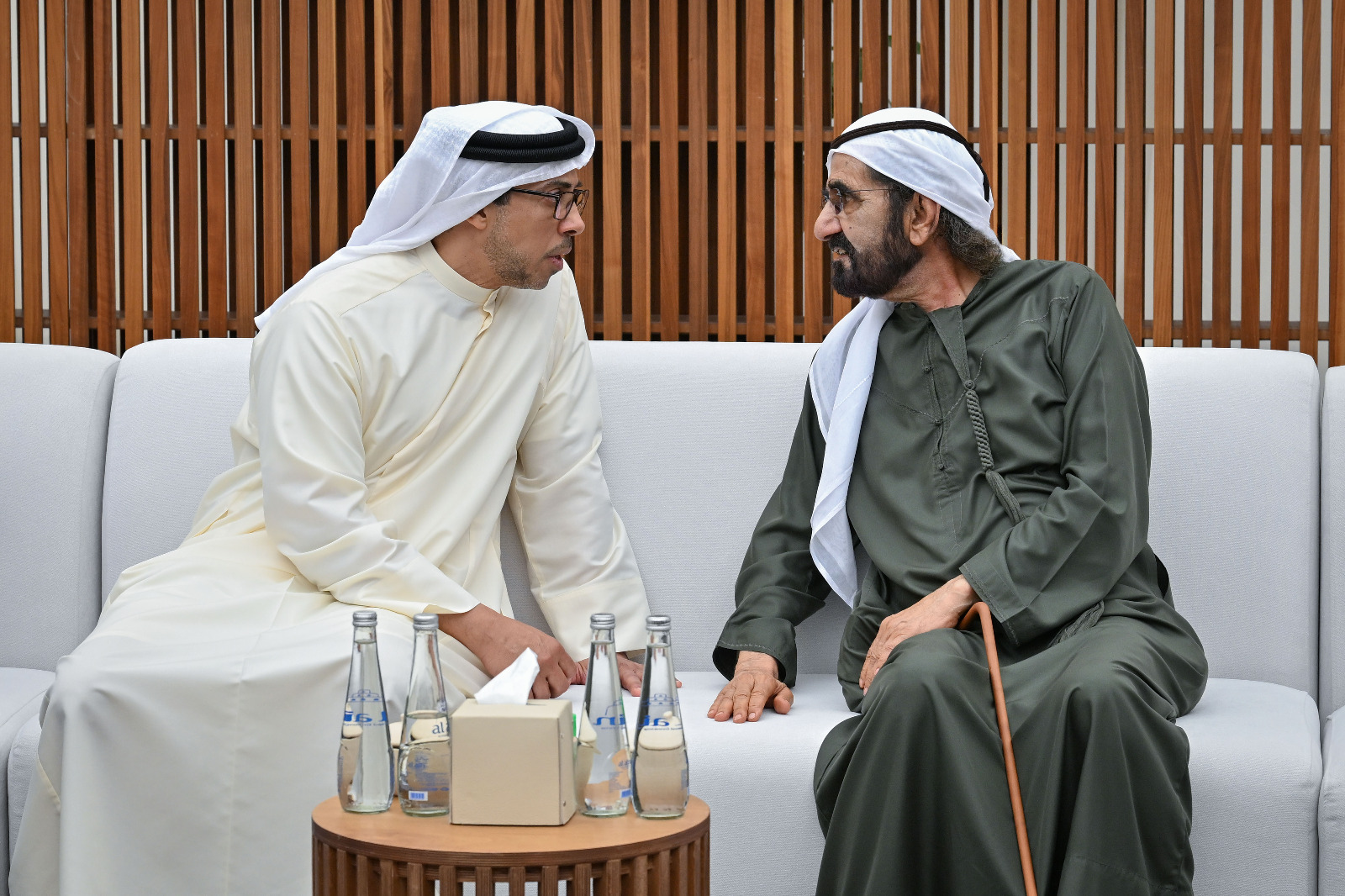 "محمد بن راشد في حديث مع منصور بن زايد"