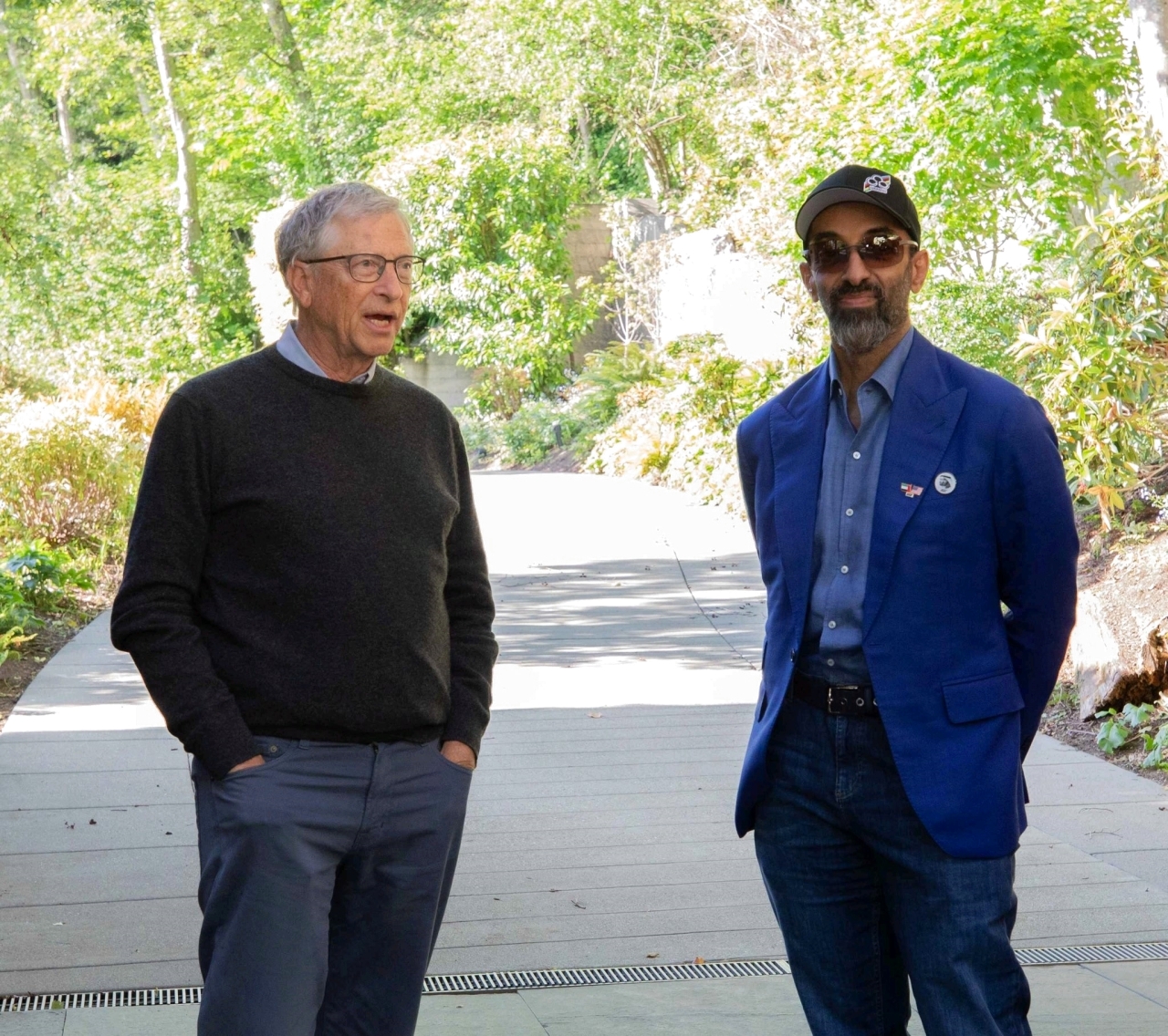 "سموه وبيل غيتس خلال اللقاء في سياتل"