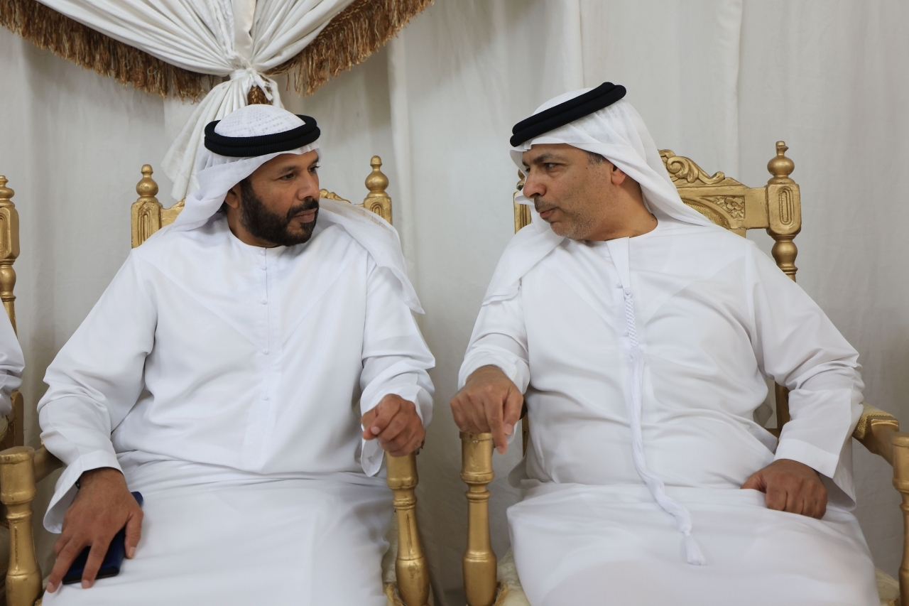 "مروان بن غليطة خلال العزاء"