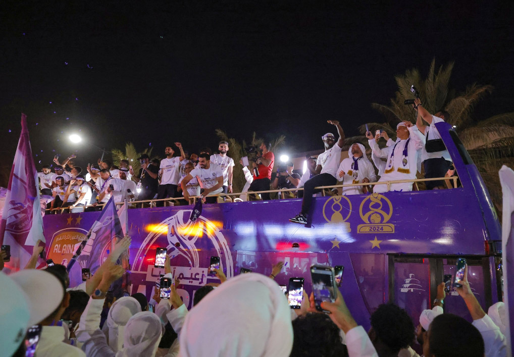 "جانب من احتفال نادي العين بلقب أبطال آسيا | تصوير: سيف الكعبي"