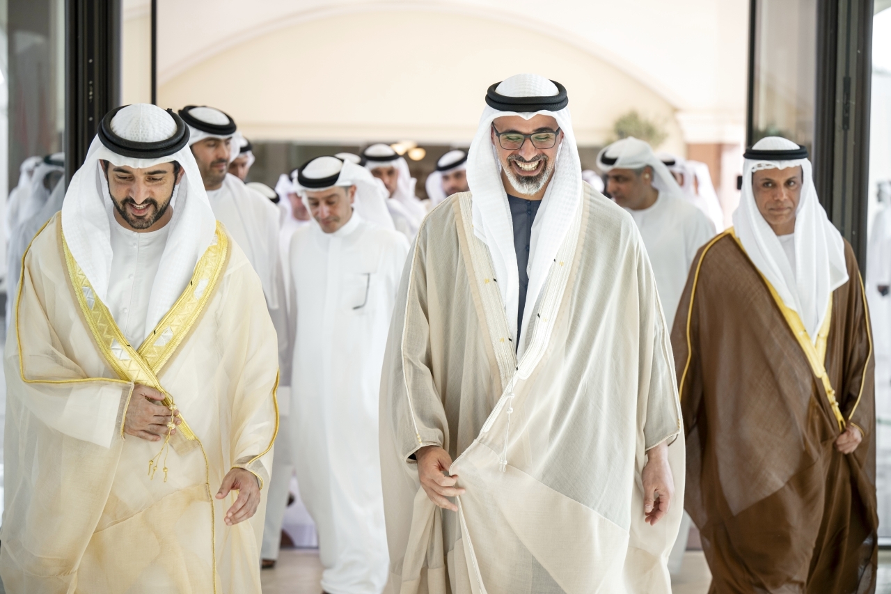 "خالد بن محمد بن زايد وحمدان بن محمد"