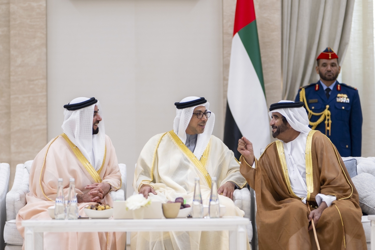 "منصور بن زايد وسيف بن محمد وسيف بن زايد"