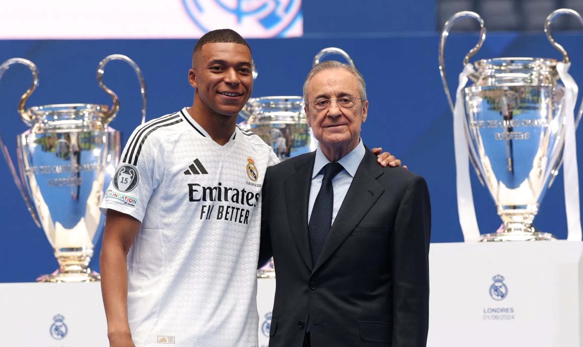 "مبابي وبيريز وخلفهما ألقاب الريال الأوروبية | أف ب"