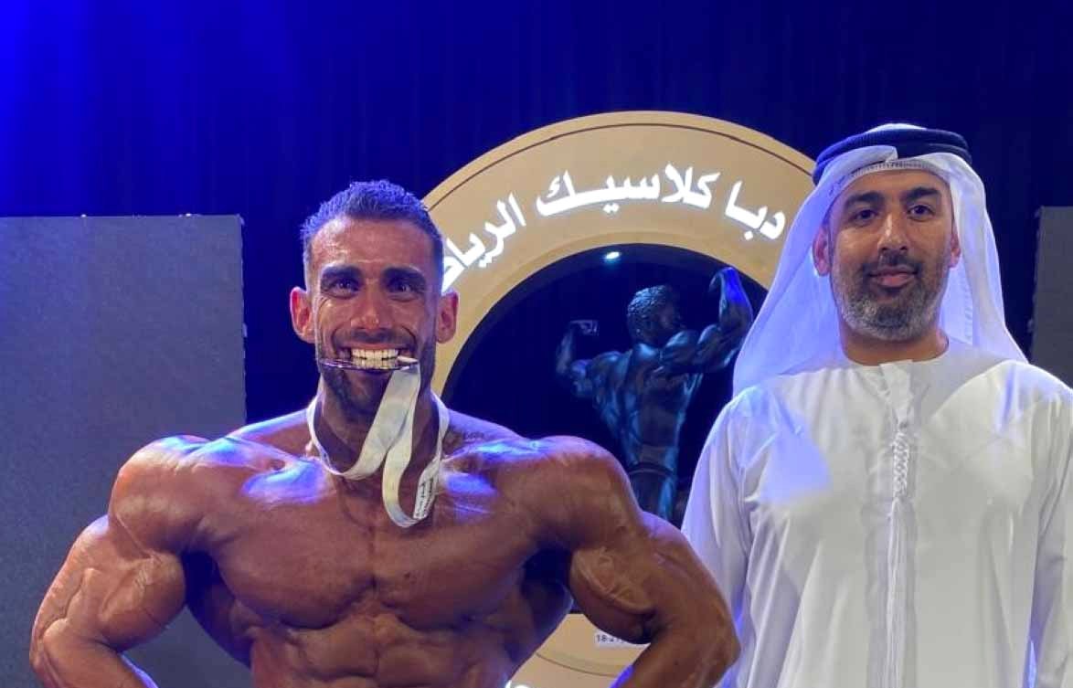 السوري رواد الميمساني يظفر بلقب بطولة الإمارات لبناء الأجسام