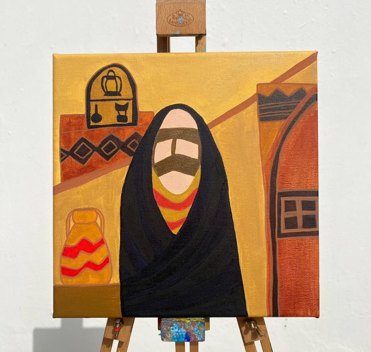 "من أعمال الفنانة"