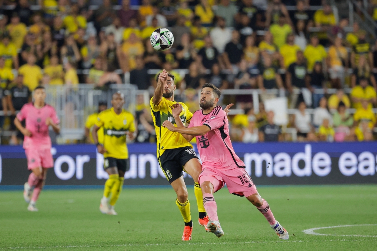 "جانب من لقاء إنتر ميامي وكولومبوس كرو | رويترز"