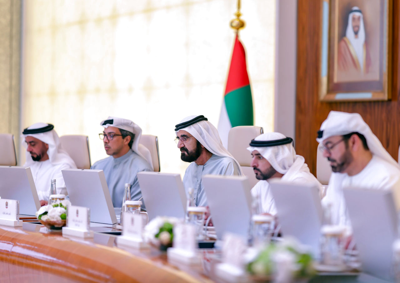 "محمد بن راشد ومنصور بن زايد وحمدان بن محمد وسيف بن زايد ومحمد القرقاوي"