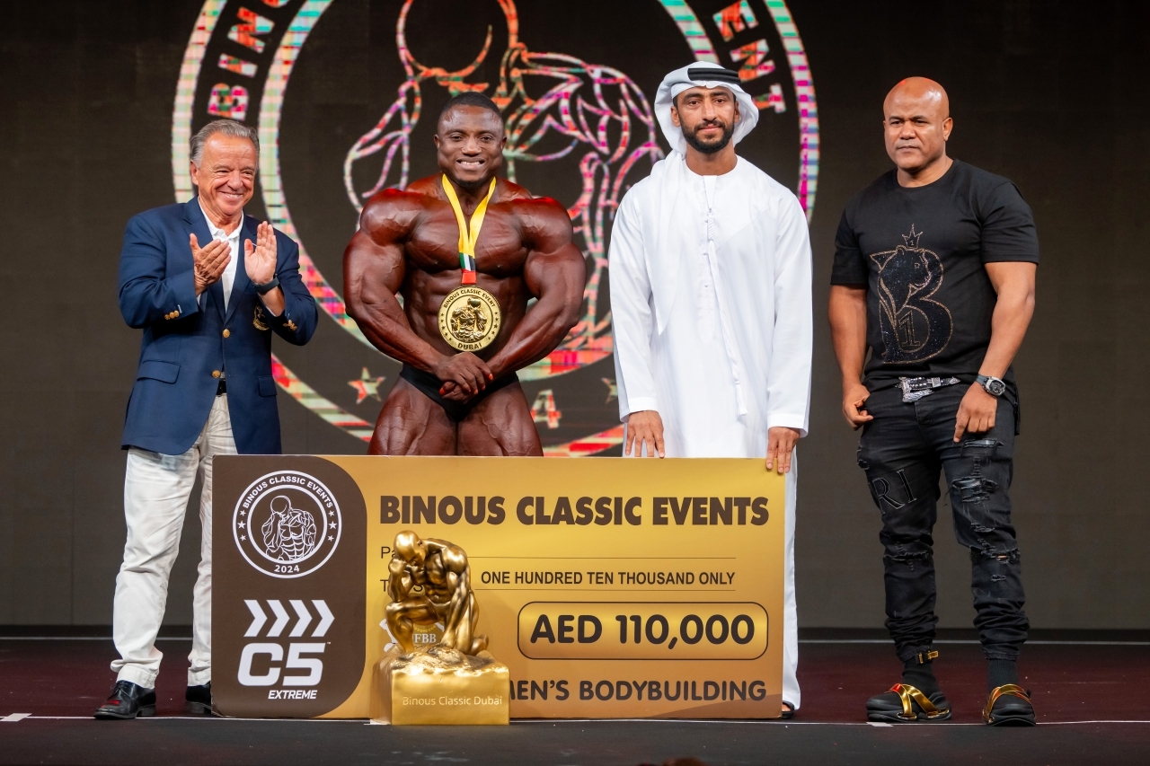 عبد الله الشرقي يتوج أبطال «بينوس كلاسيك لبناء الأجسام» بدبي