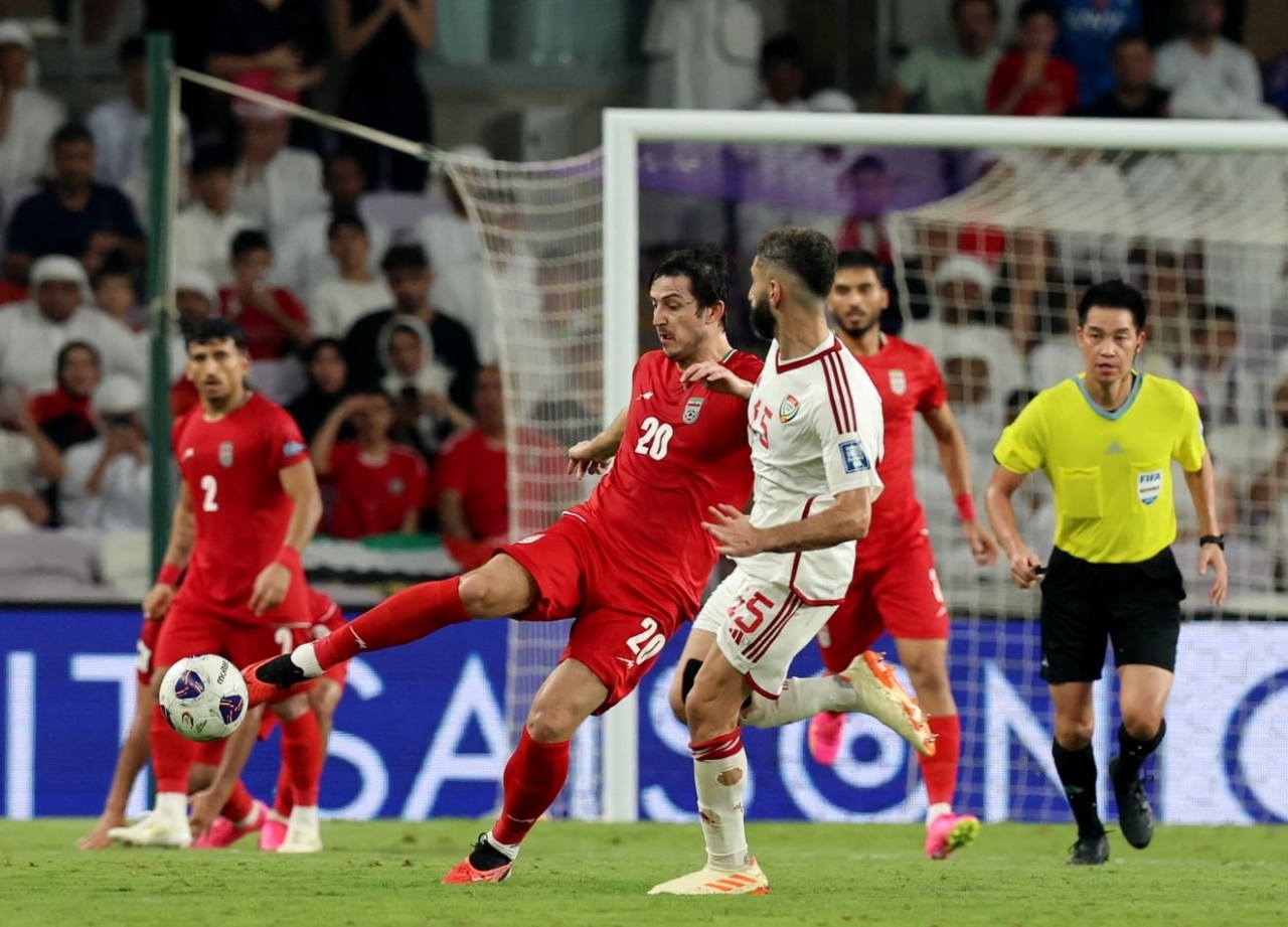 "جانب من لقاء المنتخب وإيران | أرشيفية"