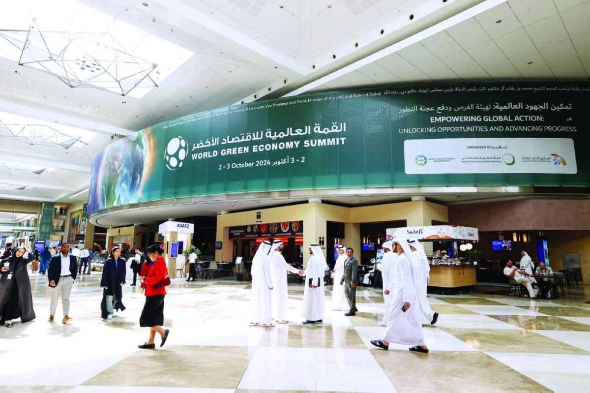 القمة عززت الحوار والتعاون العالمي في الاستدامة والاقتصاد الأخضر