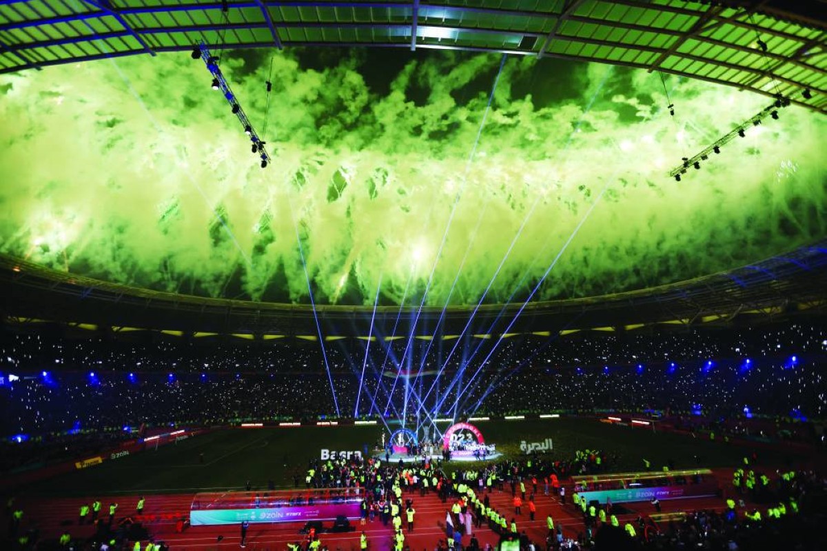 جانب من حفل نهائي خليجي 25 بالبصرة