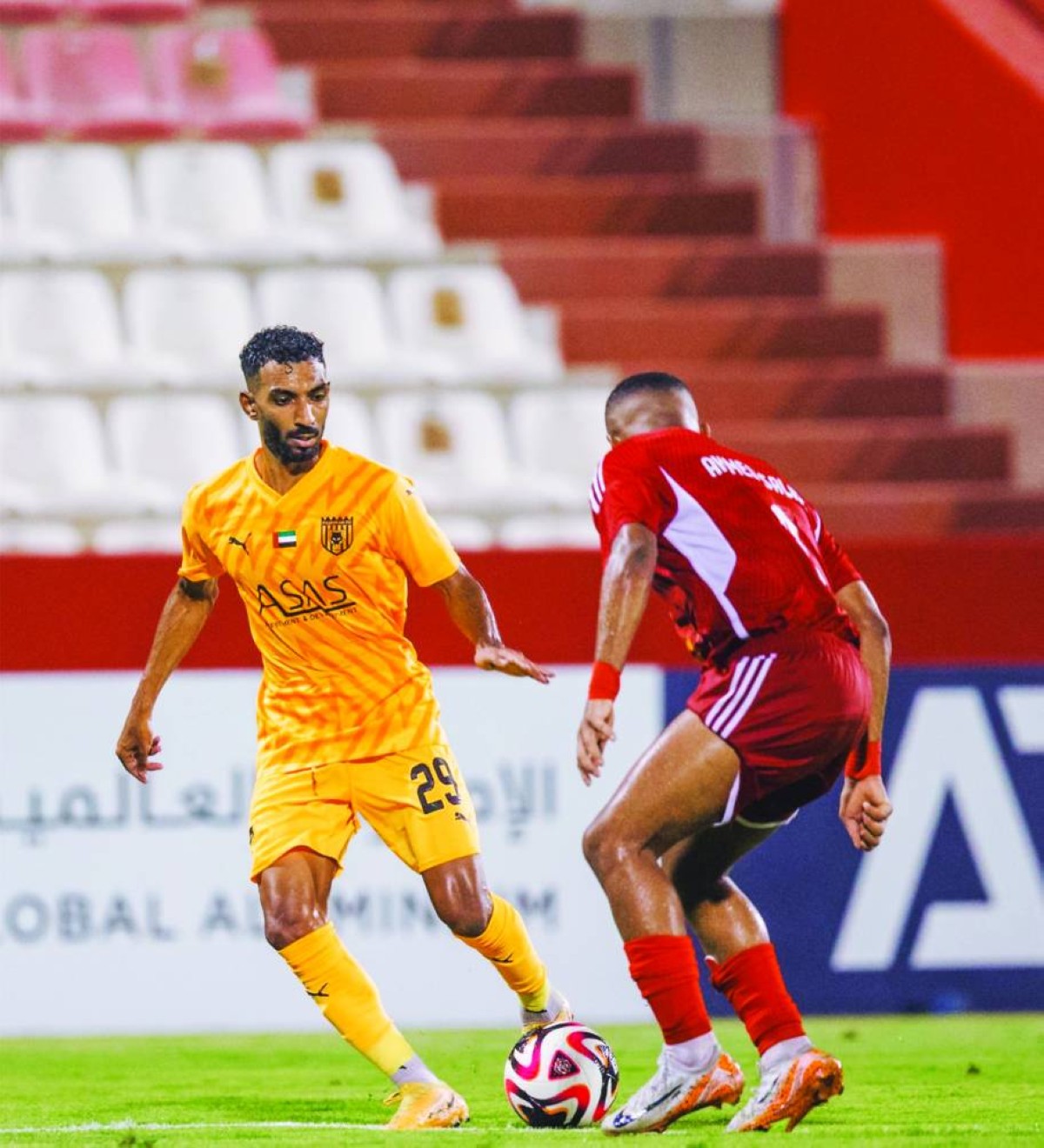 جانب من مباراة الفجيرة وفليتوود