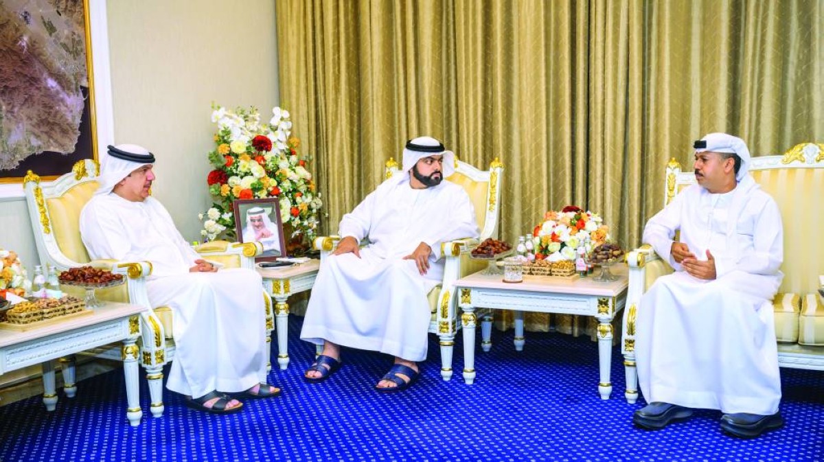 محمد الشرقي خلال اللقاء بحضور محمد الأفخم