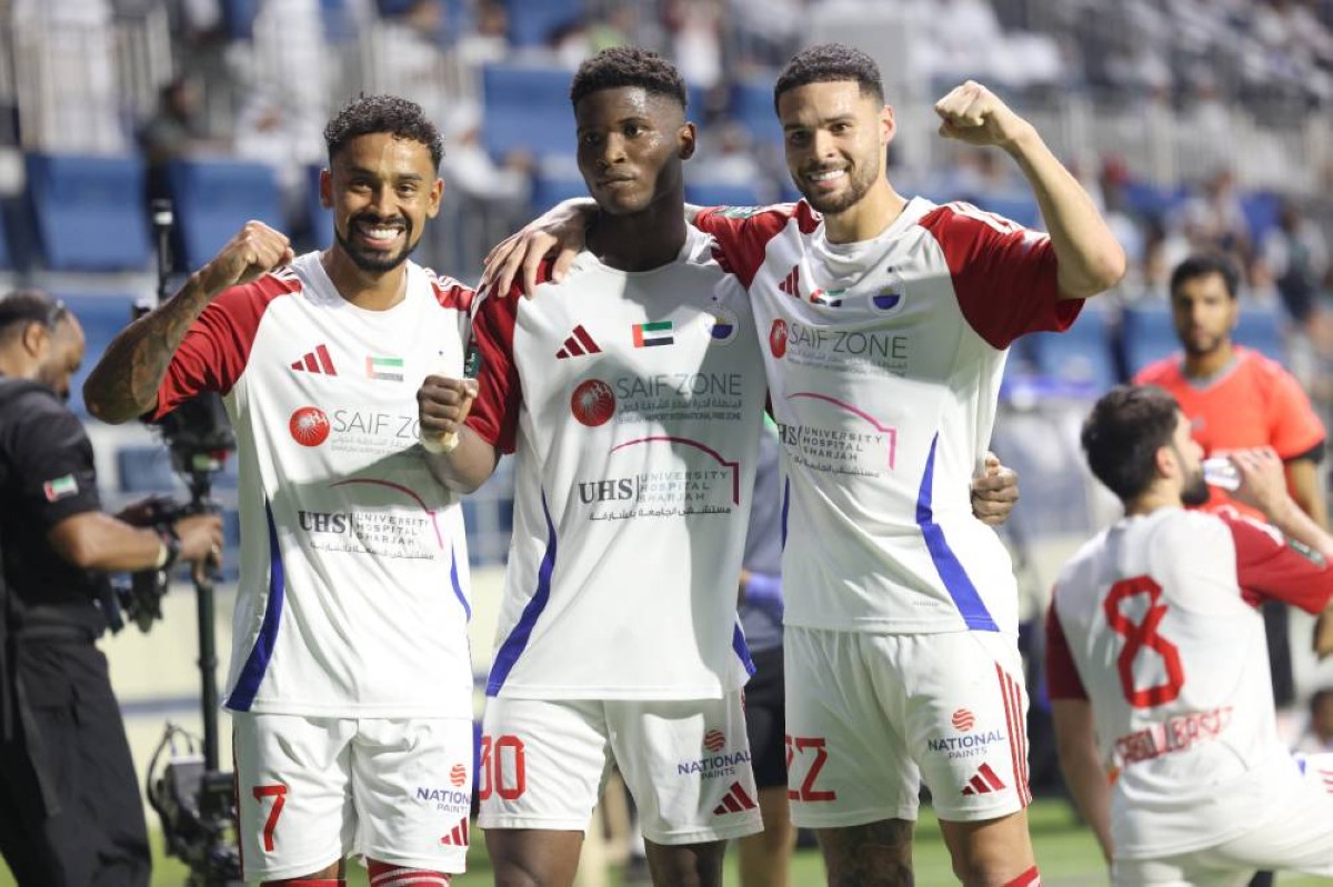 الشارقة يعبر النصر بثنائية ويبلغ ربع نهائي كأس رئيس الدولة