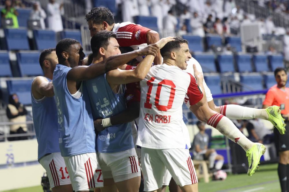 الشارقة يعبر النصر بثنائية ويبلغ ربع نهائي كأس رئيس الدولة