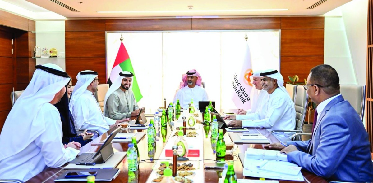 عمار النعيمي يترأس الاجتماع بحضور راشد النعيمي وأعضاء مجلس الإدارة