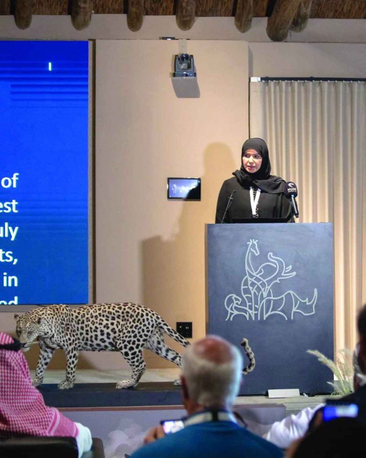 هنا السويدي خلال المؤتمر