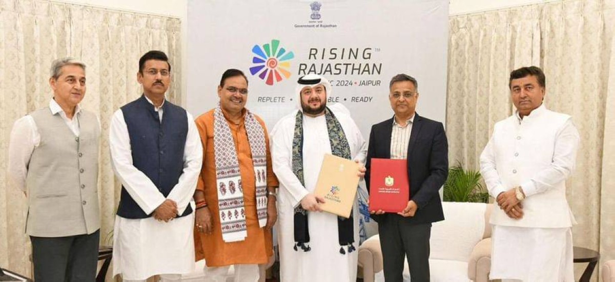 الإمارات والهند توقعان مذكرة استثمار لمشروع طاقة متجددة بقدرة 60 جيجاواط في ولاية راجستان