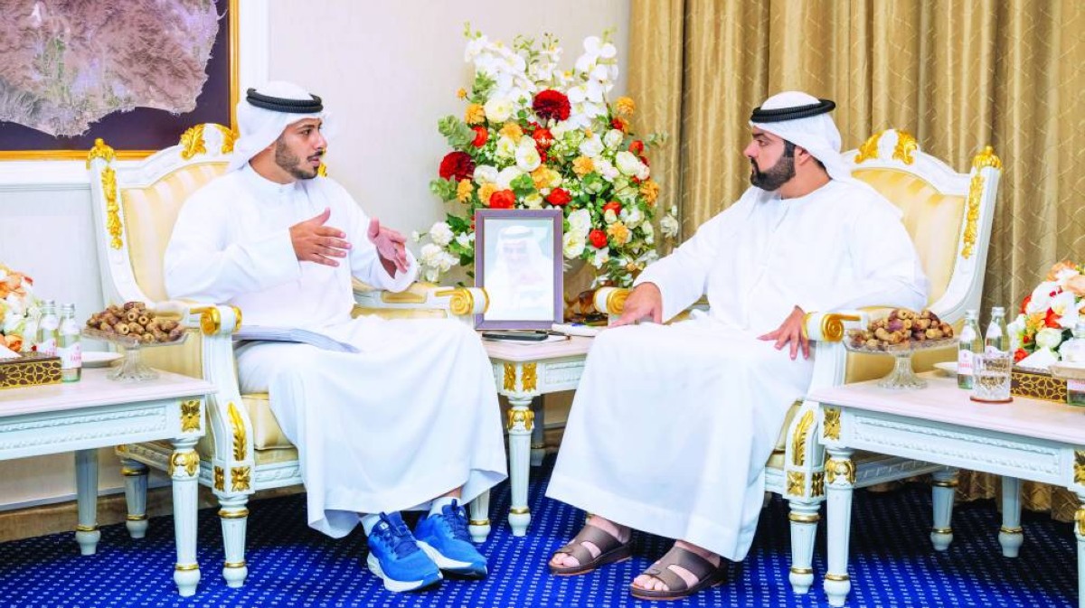 محمد الشرقي خلال استقبال ناصر الشامسي