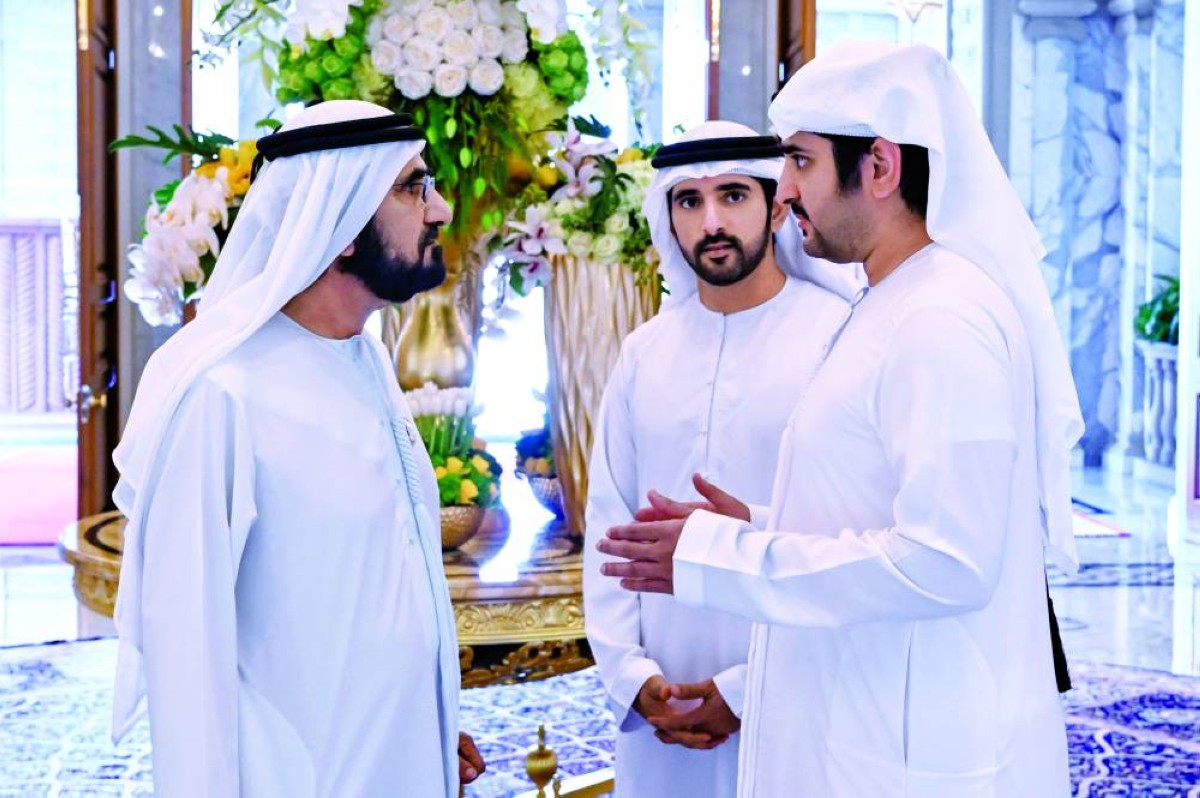 الشيخ محمد بن راشد يستقبل القيادات المصرفية العالمية تصوير  محمد هشام