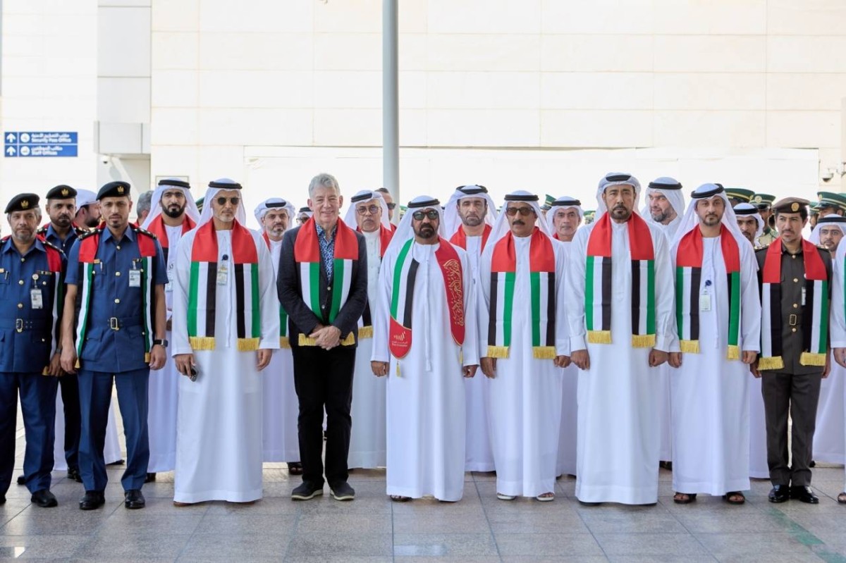 أحمد بن سعيد والشركاء الاستراتيجيون والمسؤولون خلال الفعالية