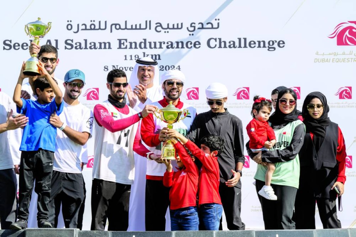 محمد العظب خلال تتويج أبطال تحدي سيح السلم للقدرة