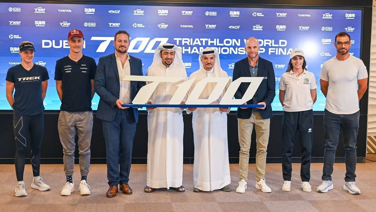 دبي تستضيف نهائيات البطولة العالمية للترايثلون تي 100 لأول مرة في العالم