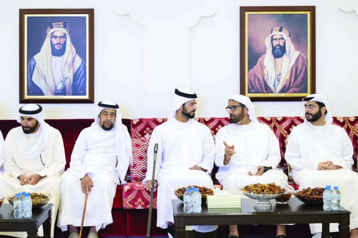 زايد بن حمدان بن زايد مقدماً واجب العزاء بحضور فارس المزروعي