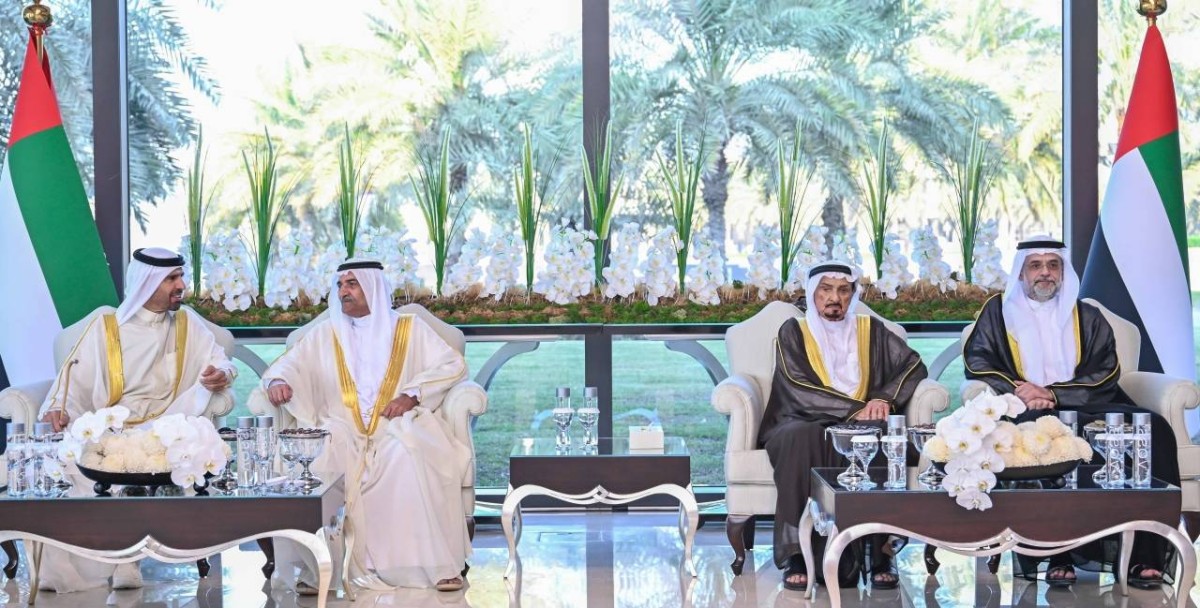 حميد النعيمي وحمد الشرقي وسلطان بن محمد بن سلطان وفيصل بن صقر القاسمي