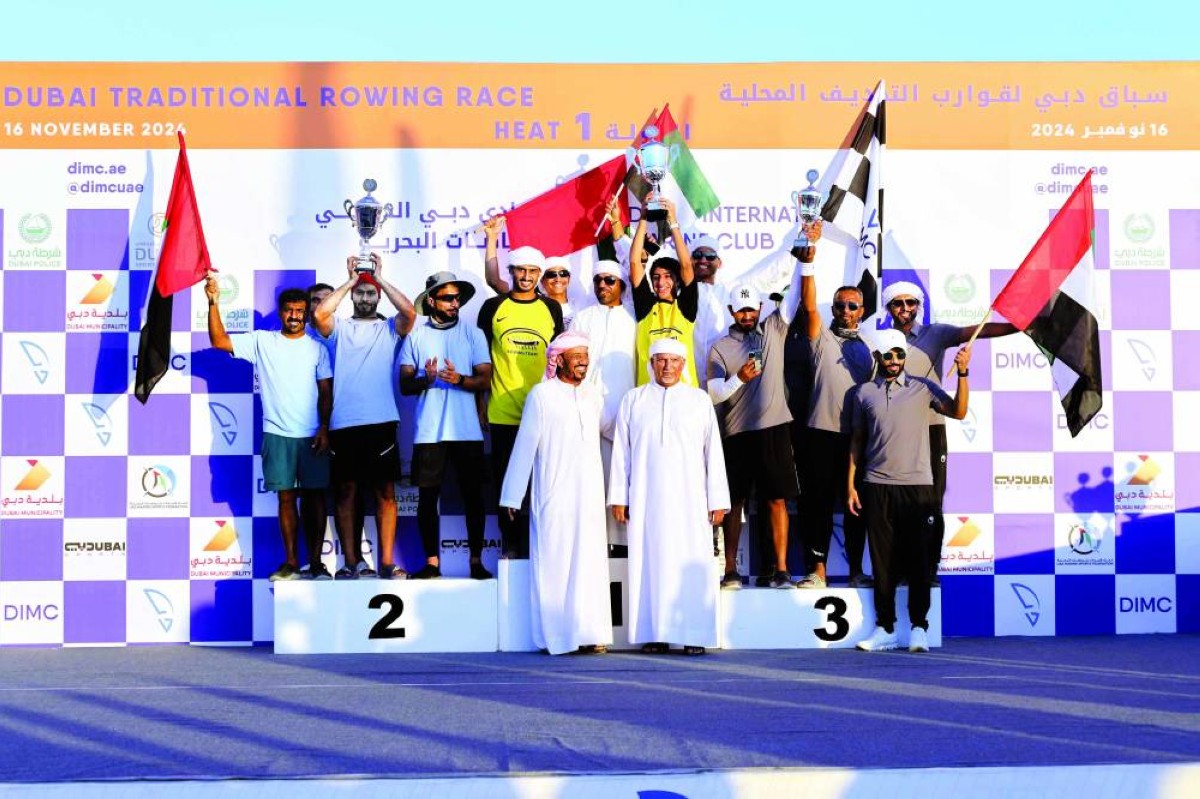 «غازي 96» بطل سباق دبي لقوارب التجديف