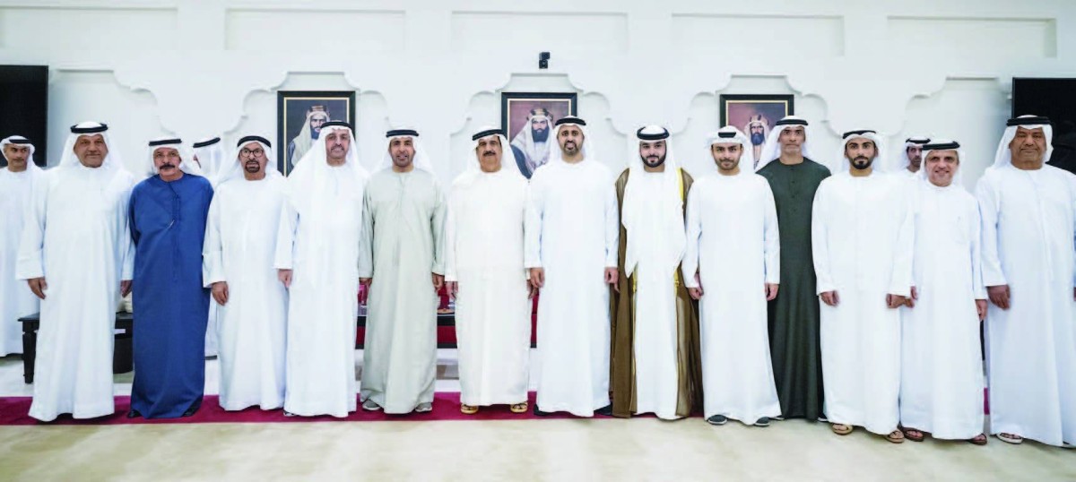 ذياب بن محمد خلال حضوره حفل الاستقبال