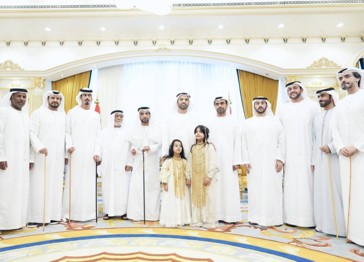 محمد بن سعود خلال حضوره حفل الاستقبال