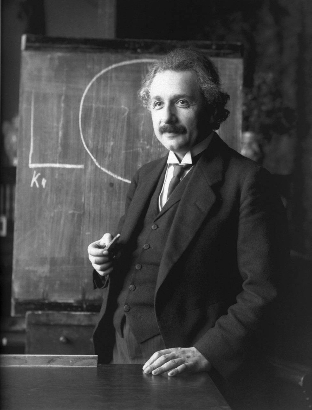 1915 ألبرت أينشتاين يقدم النظرية النسبية للمرة الأولى أمام الأكاديمية البروسية للعلوم.