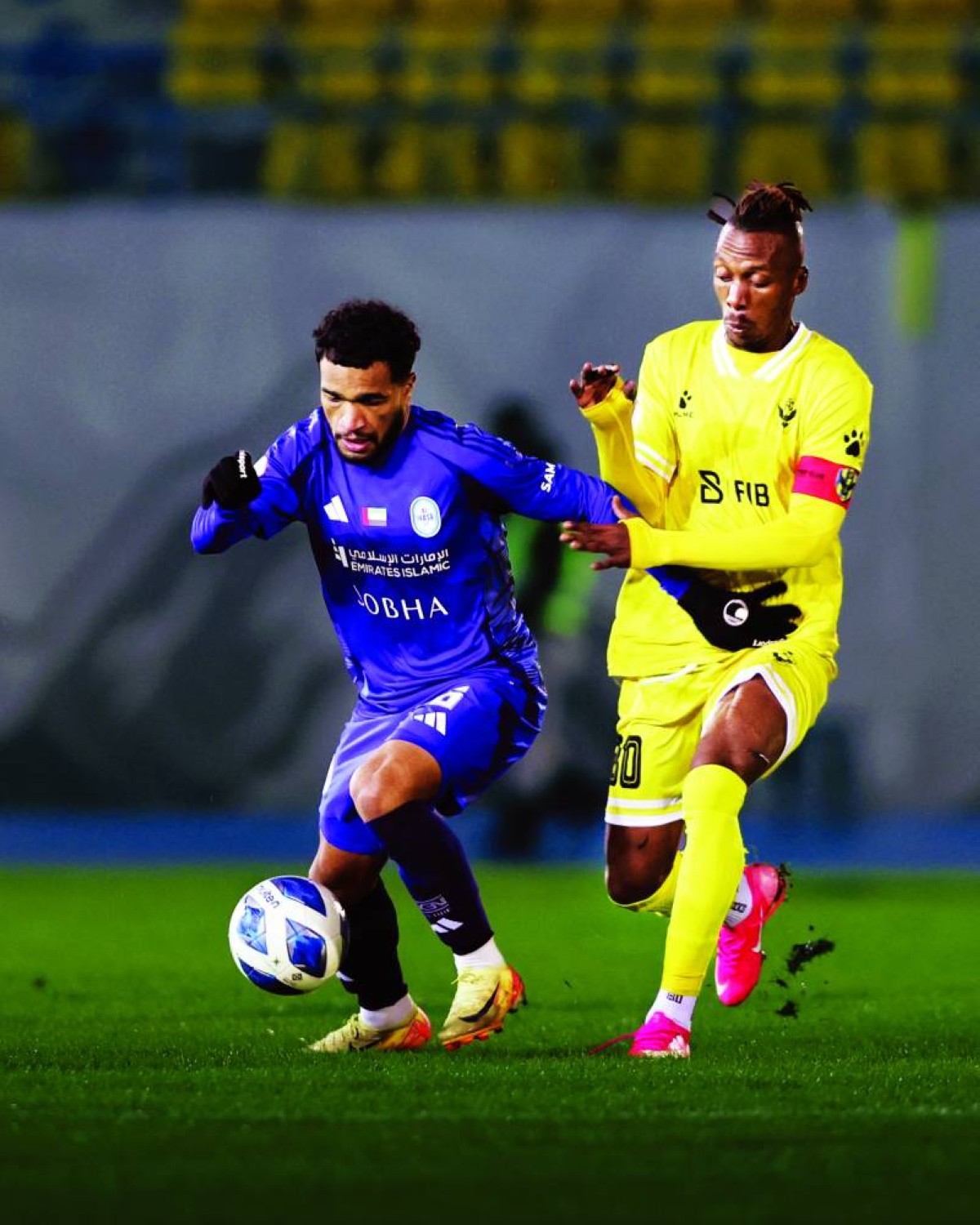 جانب من لقاء النصر ودهوك