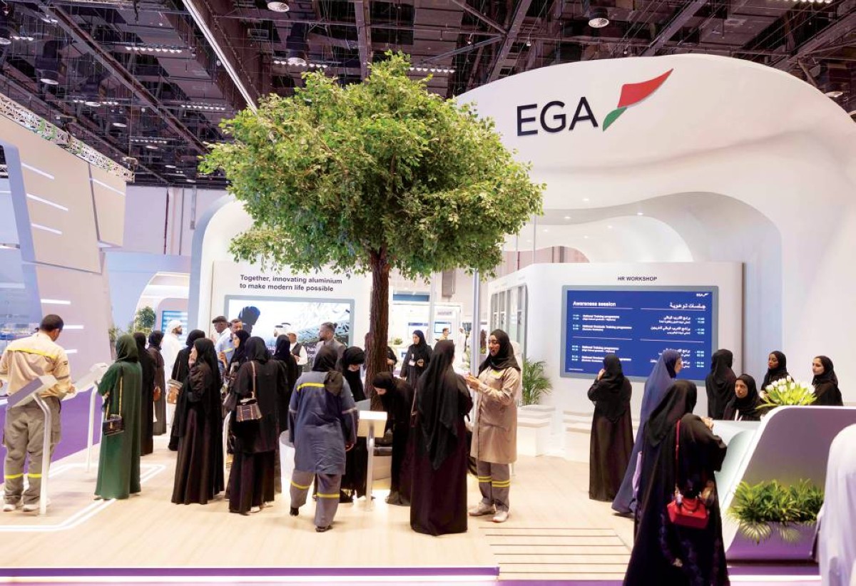 منصة الإمارات العالمية للألمنيوم بمعرض زاهب