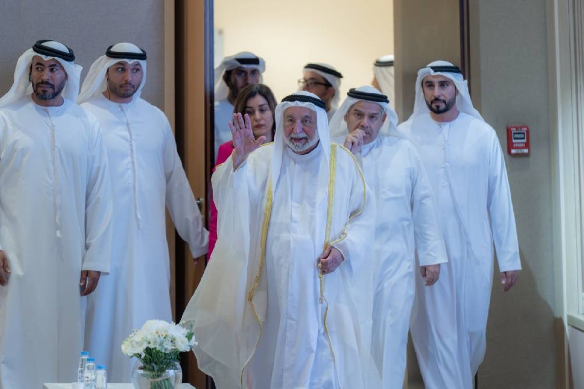 حاكم الشارقة لدى وصوله الحفل